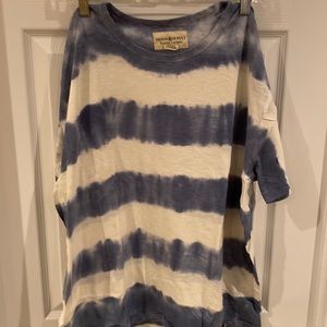 Ralph Lauren Denim and Supply tie-dye t-shirt, light blue and white; xxl